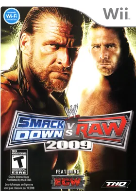 WWE Smackdown vs RAW 2009 box cover front